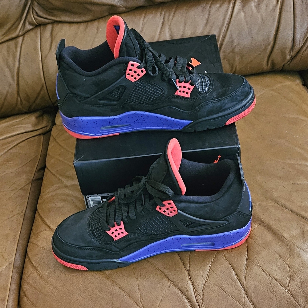 Men's Nike Air Jordan 4 Retro NRG Raptors OVU Drake Size 10.5 (EXCELLENT SHAPE) - Picture 9 of 14